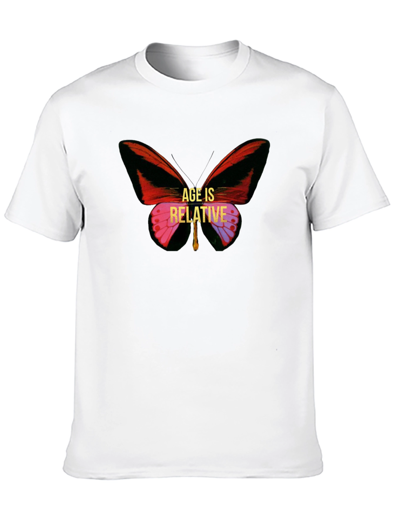 Age is Relative Butterfly Graphic Tee - Unisex