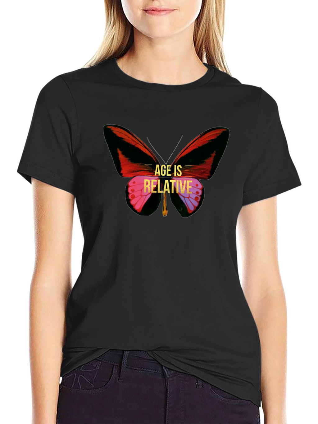 Age is Relative Butterfly Graphic Tee - Unisex
