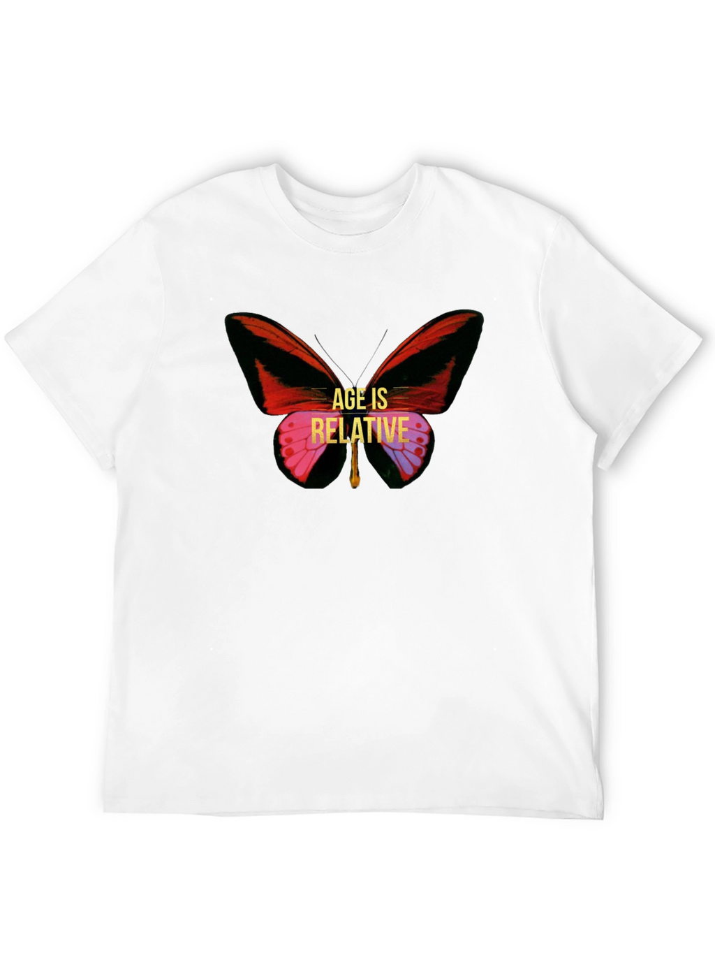 Age is Relative Butterfly Graphic Tee - Unisex