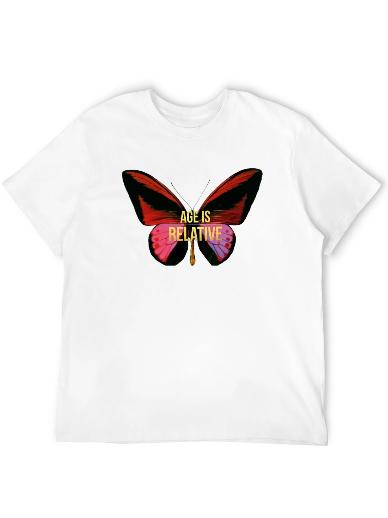 Age is Relative Butterfly Graphic Tee - Unisex
