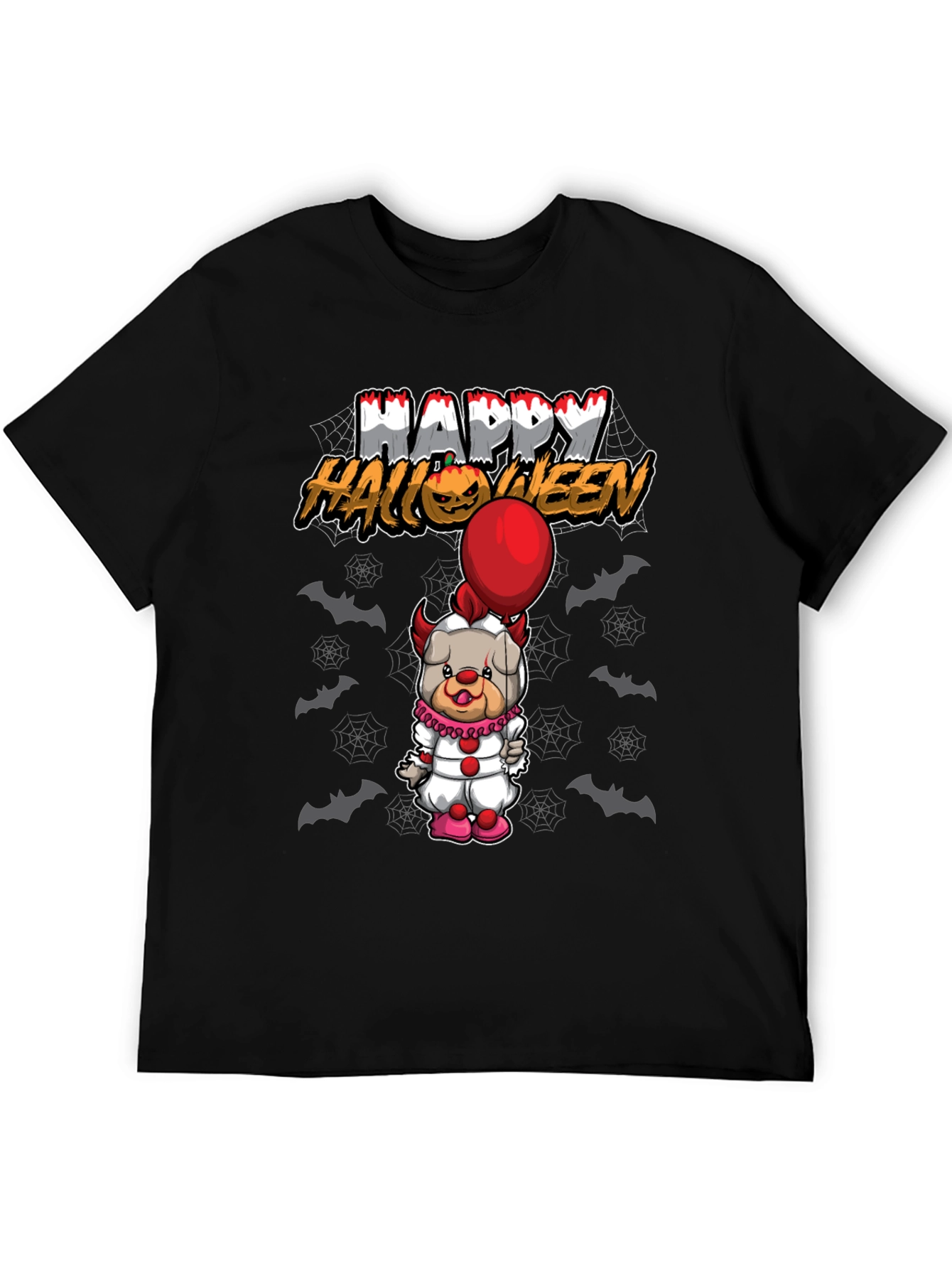 Happy Halloween Bulldog Clown T-Shirt