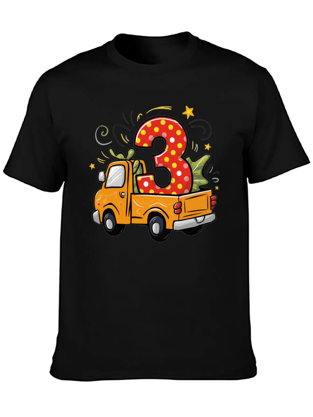 3rd Birthday Dump Truck Breathable Soft Cotton T-Shirt – Timeless Casual Look