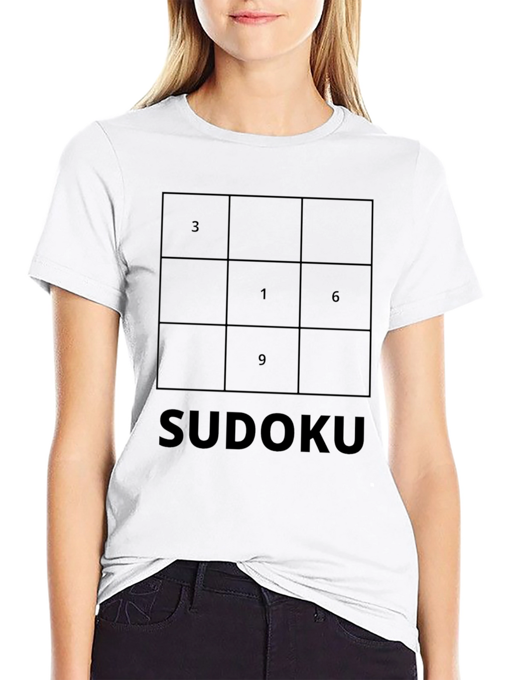 Sudoku Puzzle Black T-Shirt - Mind Games Tee