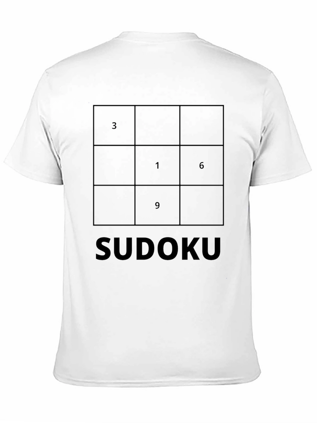 Sudoku Puzzle Black T-Shirt - Mind Games Tee