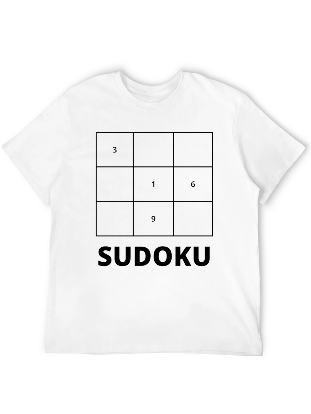 Sudoku Puzzle Black T-Shirt - Mind Games Tee