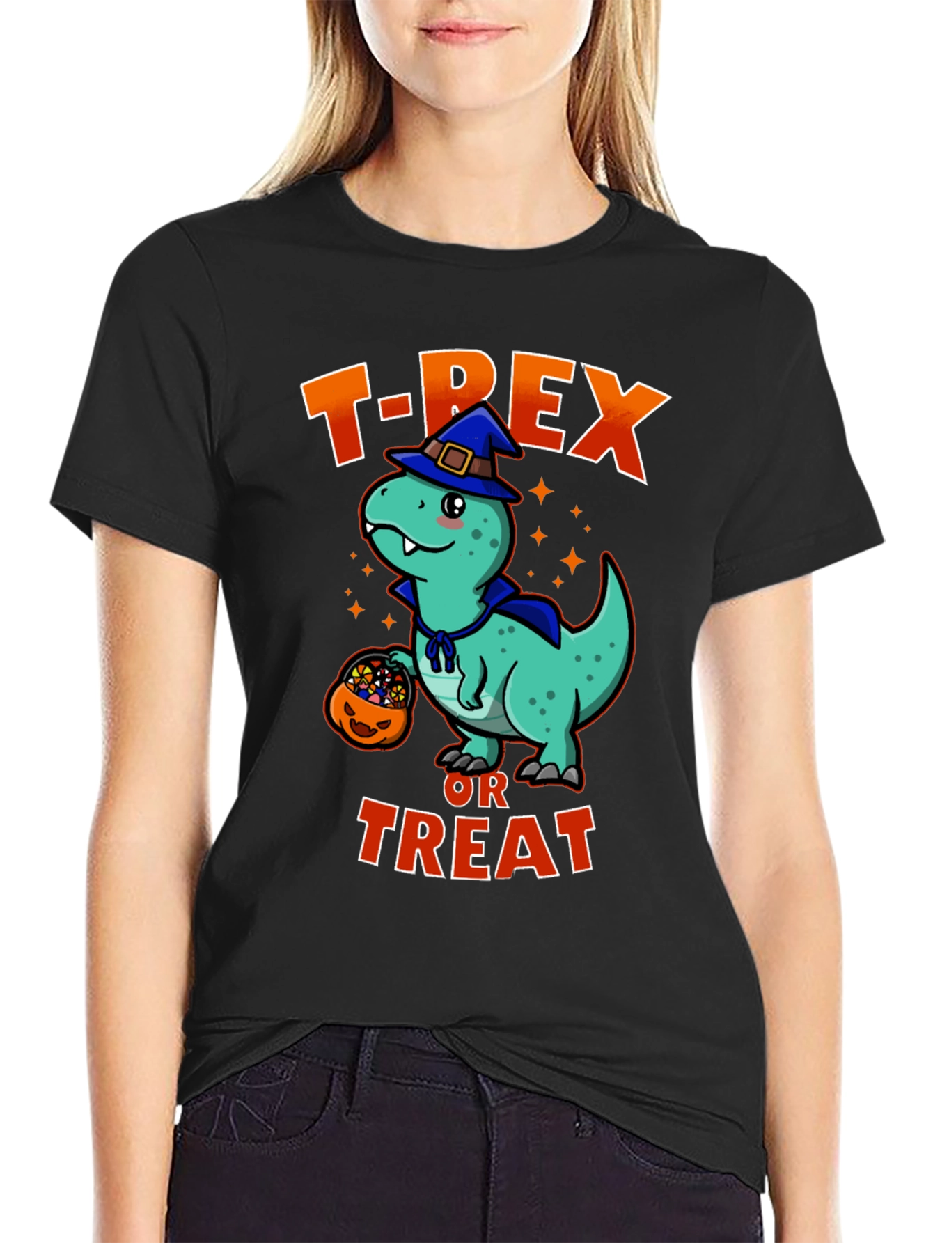 T-Rex Trick or Treat Halloween Shirt