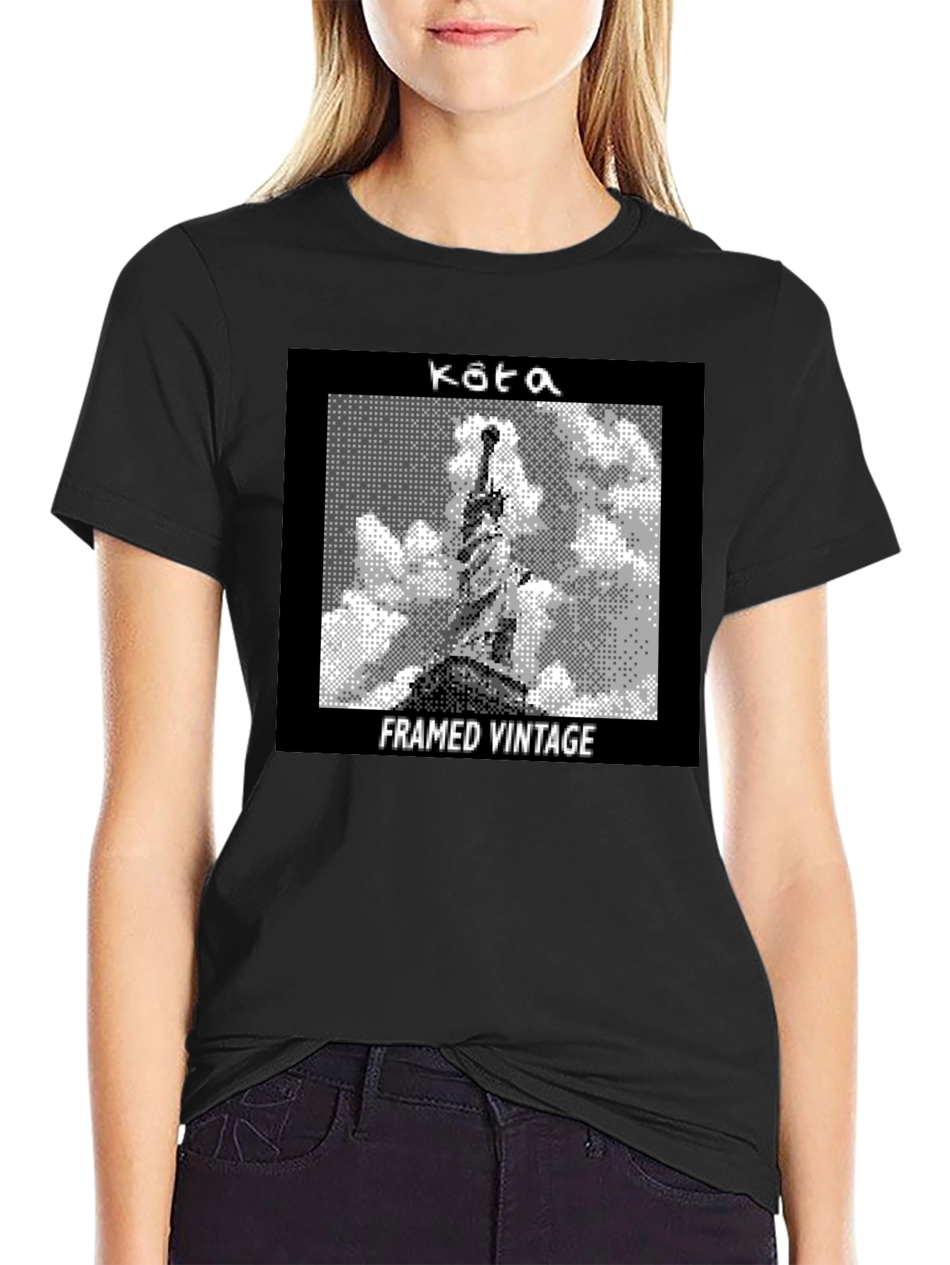 Framed Vintage Statue Graphic Tee