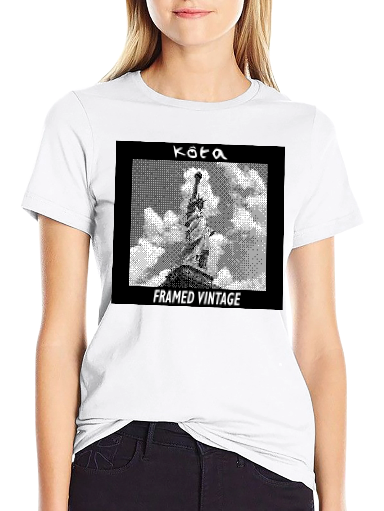 Framed Vintage Statue Graphic Tee