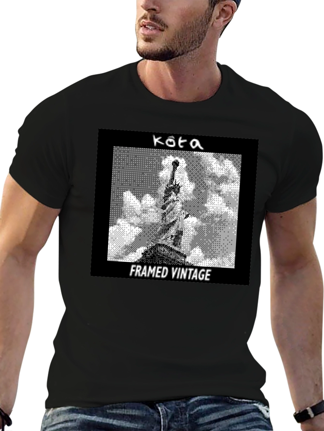 Framed Vintage Statue Graphic Tee