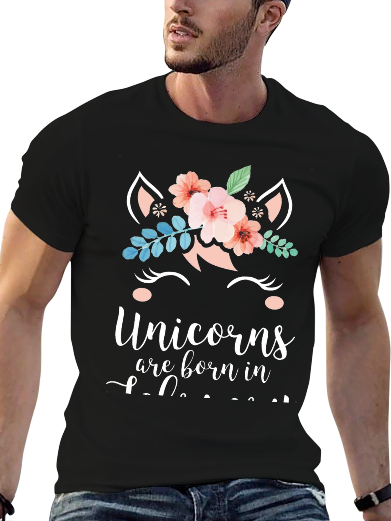 Unicorn Birthday T-Shirt - Born In [Month]