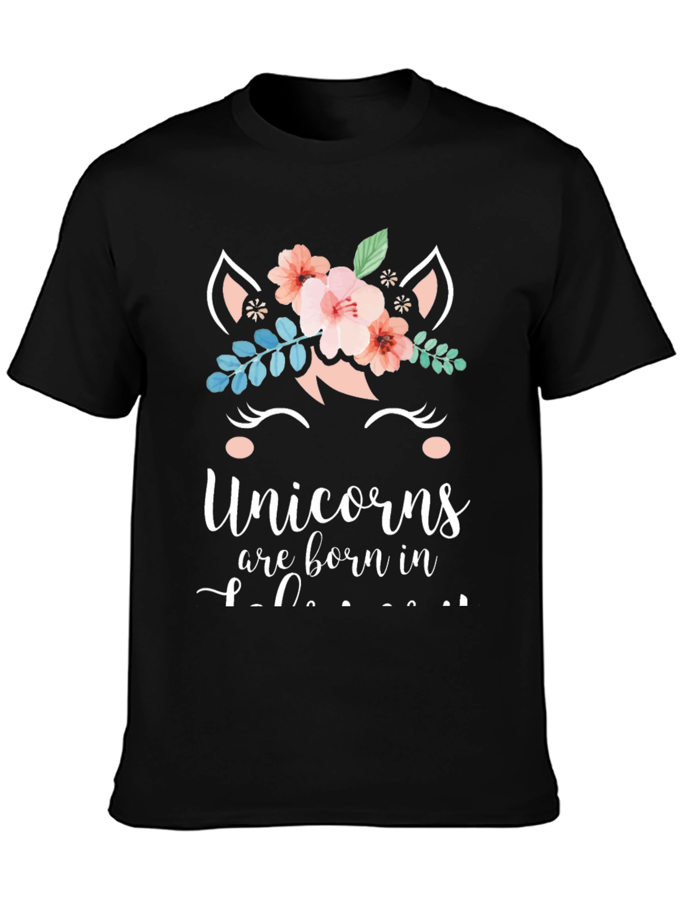 Unicorn Birthday T-Shirt - Born In [Month]
