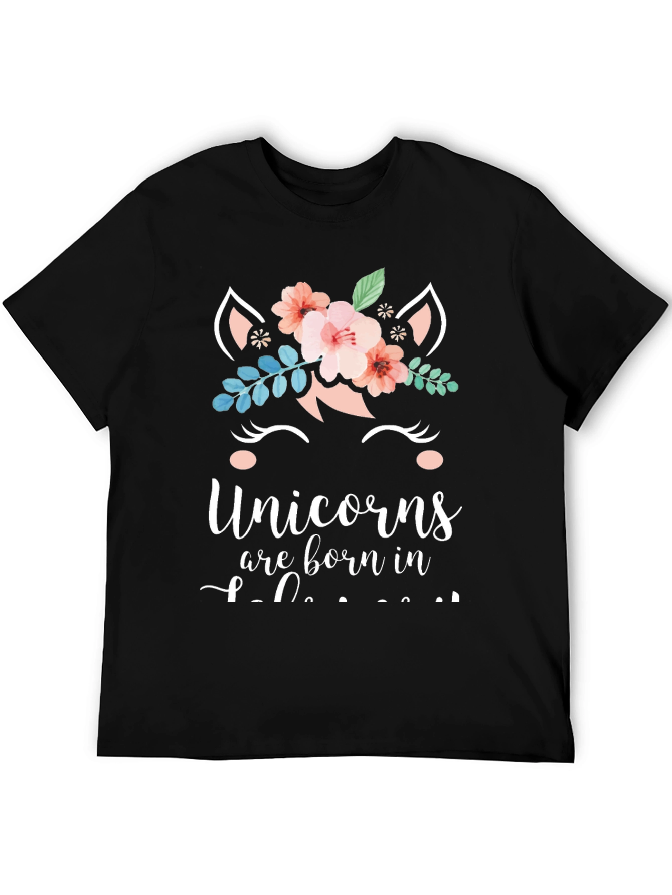 Unicorn Birthday T-Shirt - Born In [Month]