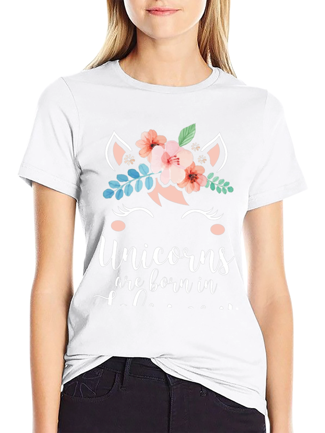 Unicorn Birthday T-Shirt - Born In [Month]