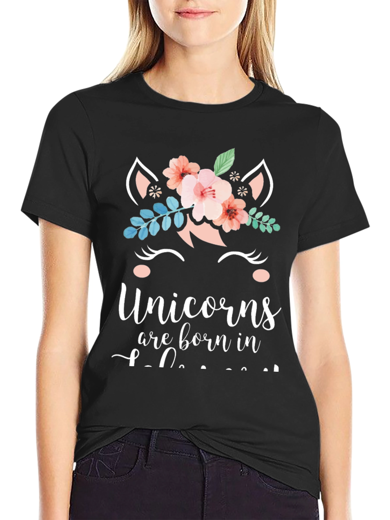 Unicorn Birthday T-Shirt - Born In [Month]