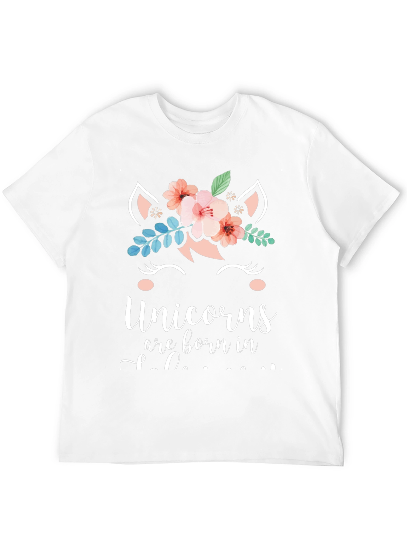 Unicorn Birthday T-Shirt - Born In [Month]