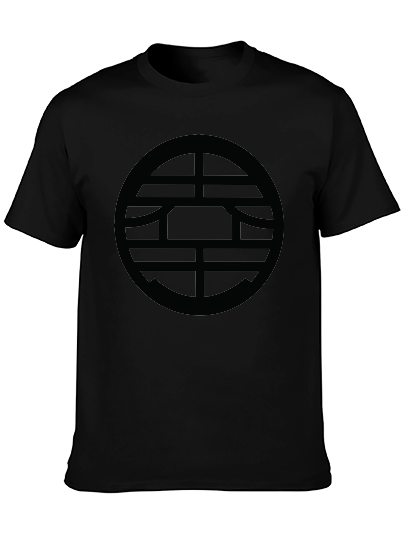 Mens Black Symbol Graphic T-Shirt