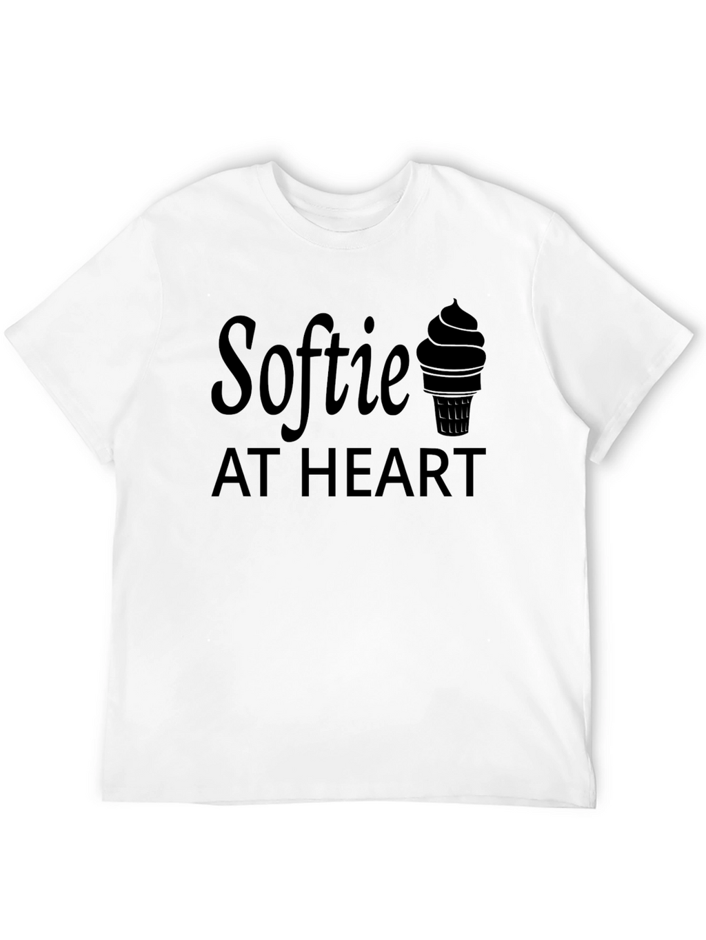 Softie at Heart Graphic T-Shirt - Black