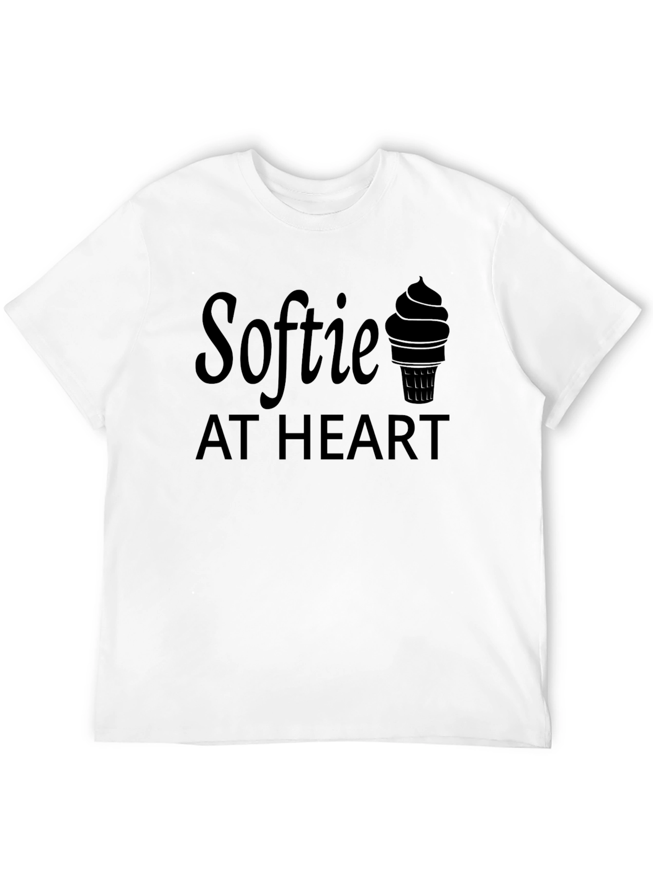 Softie at Heart Graphic T-Shirt - Black
