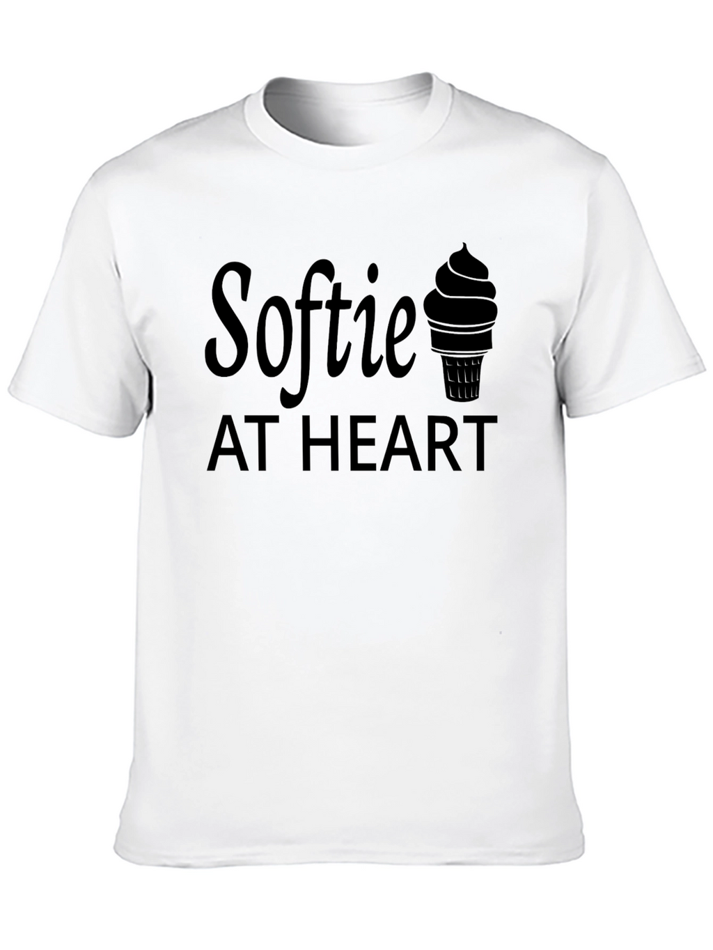 Softie at Heart Graphic T-Shirt - Black