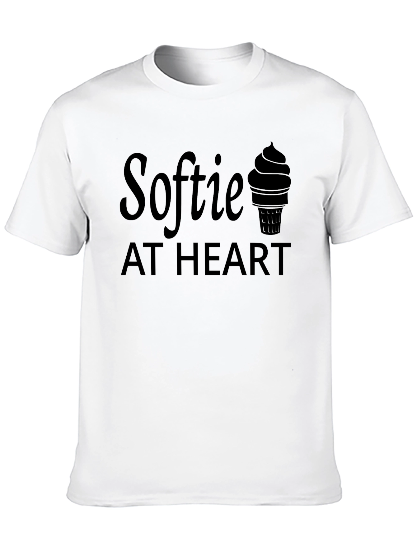 Softie at Heart Graphic T-Shirt - Black
