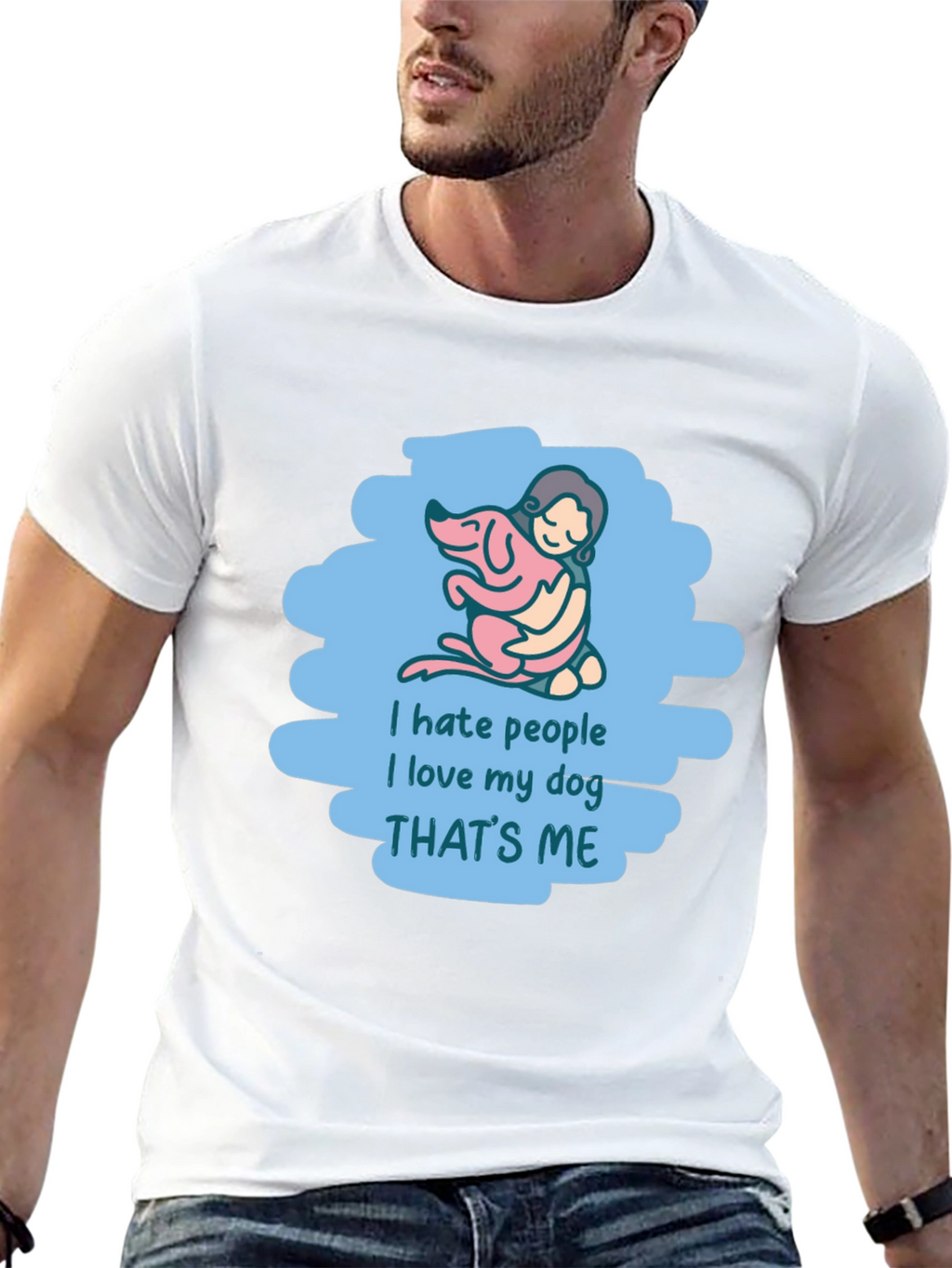 I Hate People I Love My Dog T-Shirt