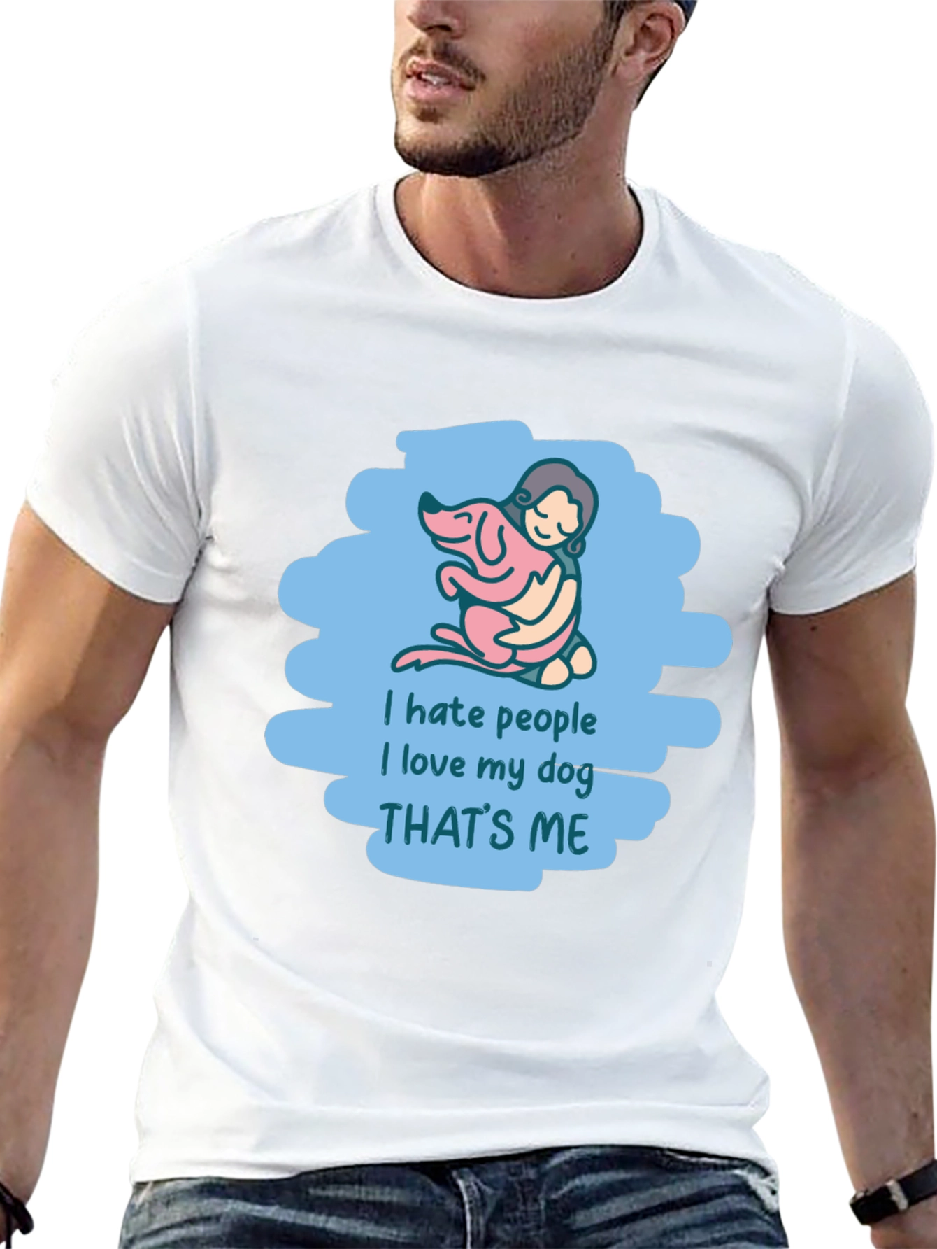 I Hate People I Love My Dog T-Shirt