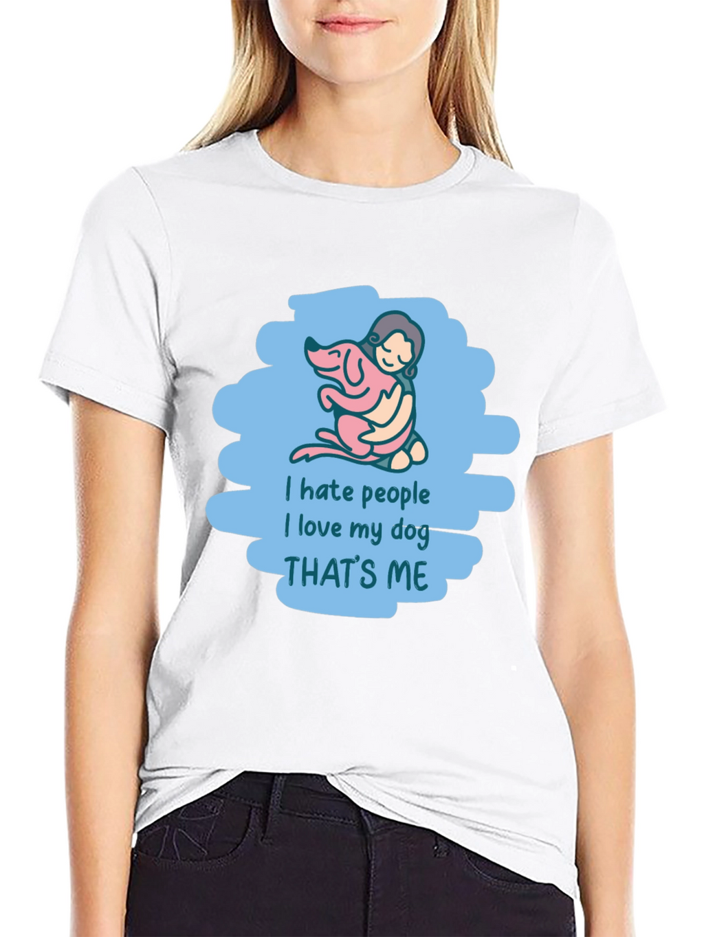 I Hate People I Love My Dog T-Shirt