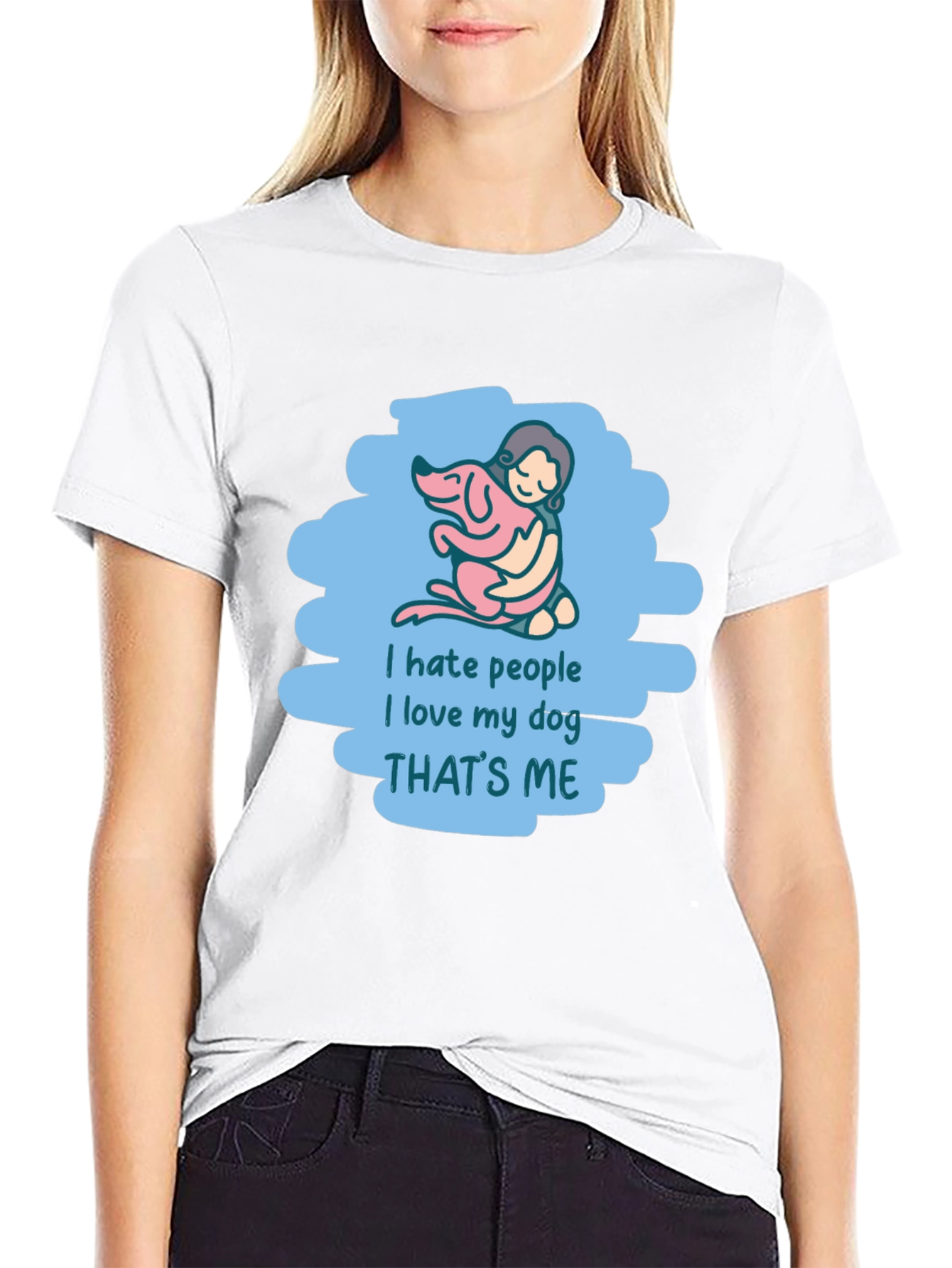 I Hate People I Love My Dog T-Shirt