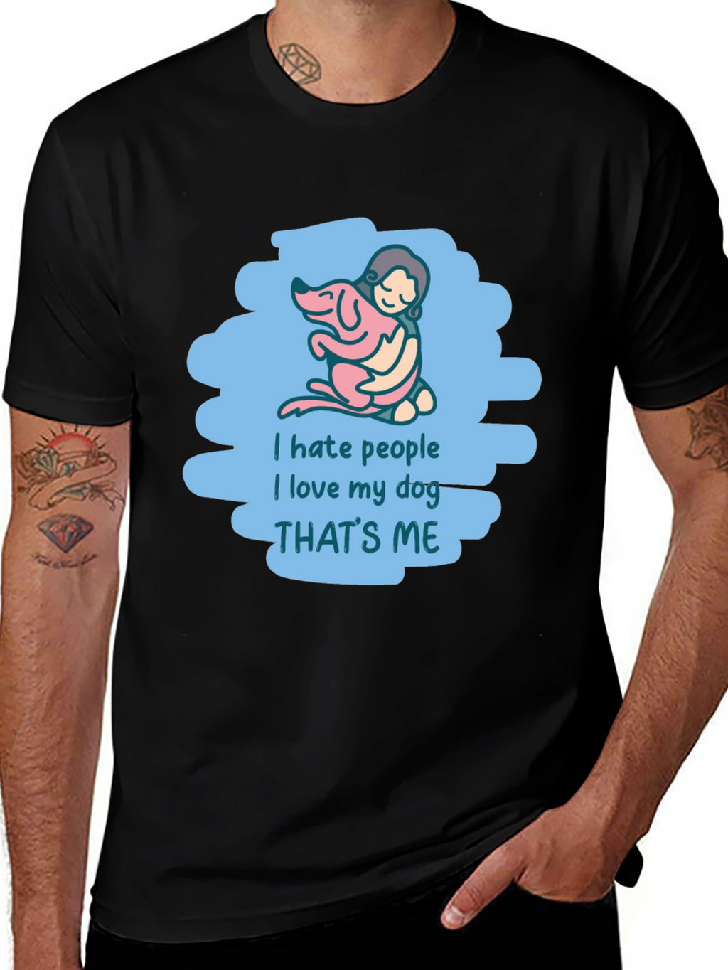 I Hate People I Love My Dog T-Shirt