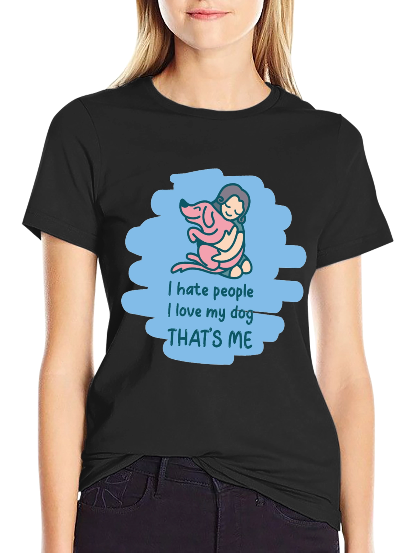 I Hate People I Love My Dog T-Shirt