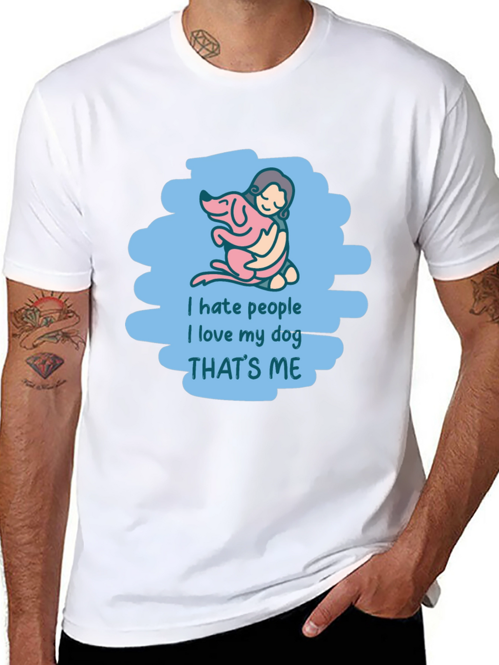 I Hate People I Love My Dog T-Shirt