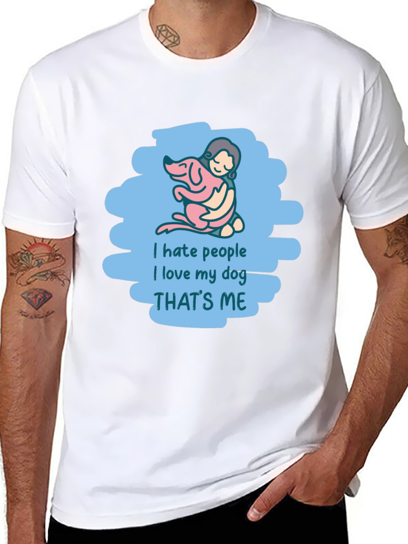 I Hate People I Love My Dog T-Shirt