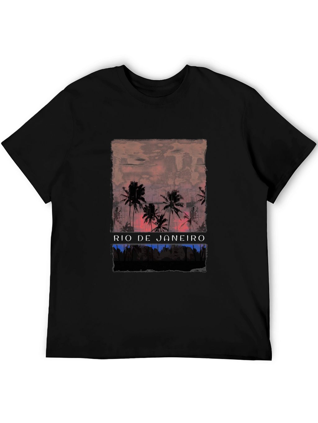 Rio de Janeiro Palm Tree Graphic T-Shirt