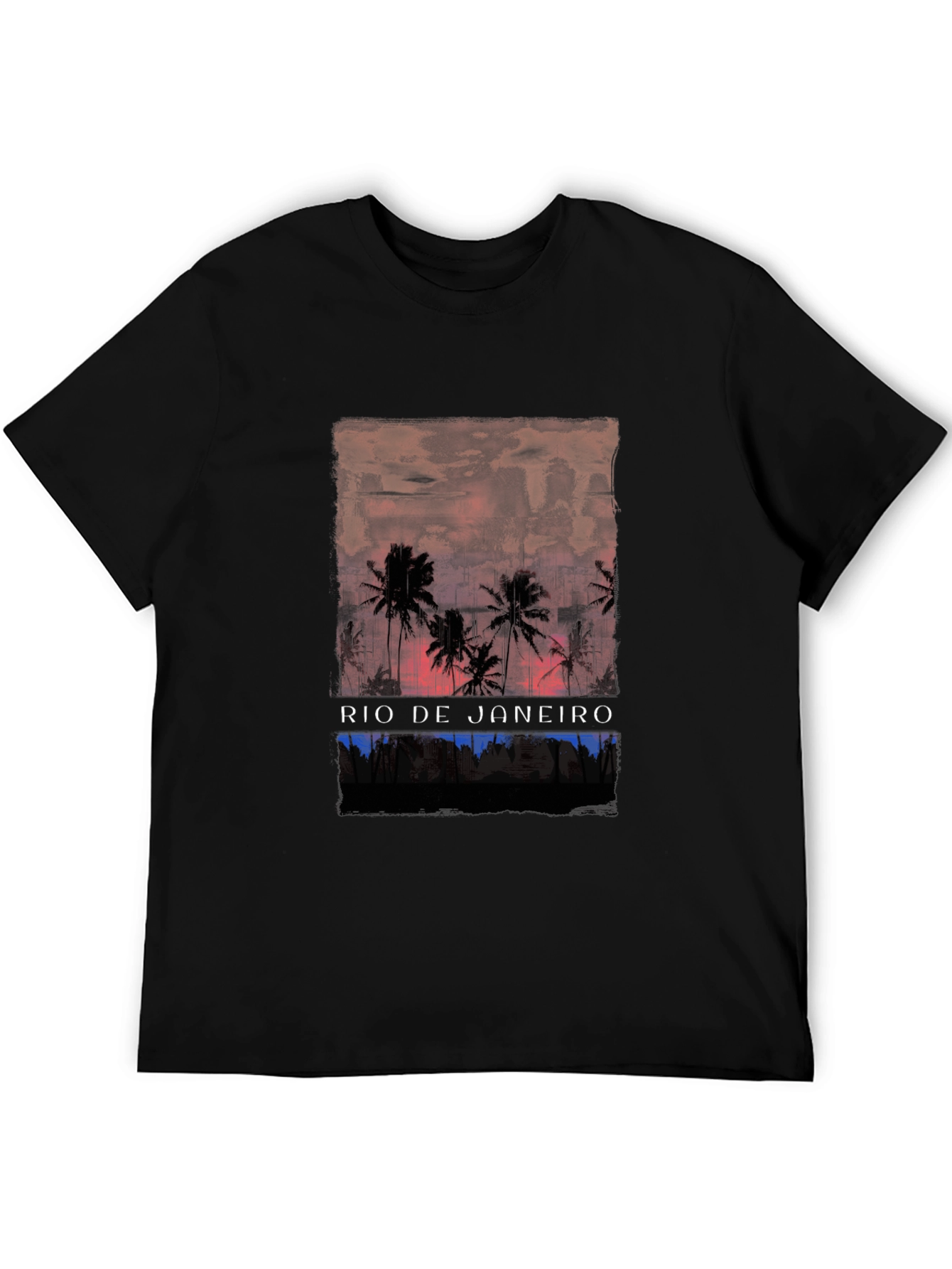 Rio de Janeiro Palm Tree Graphic T-Shirt