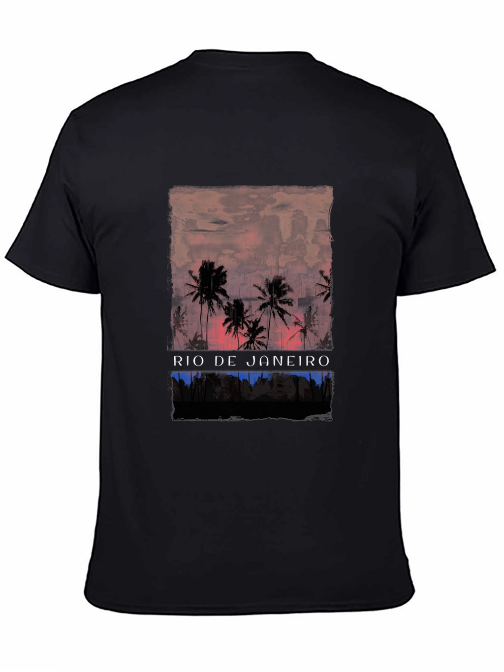 Rio de Janeiro Palm Tree Graphic T-Shirt
