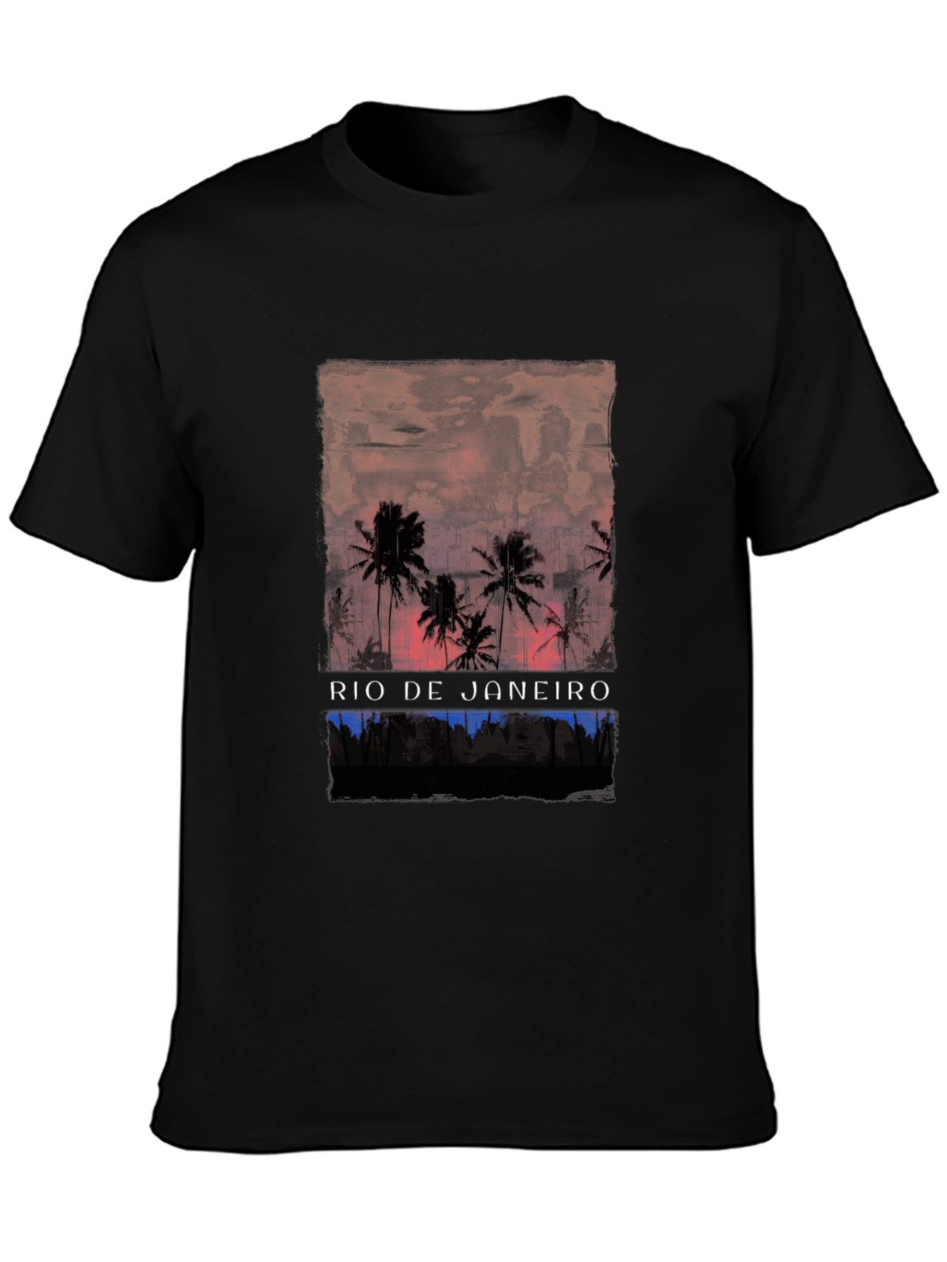 Rio de Janeiro Palm Tree Graphic T-Shirt