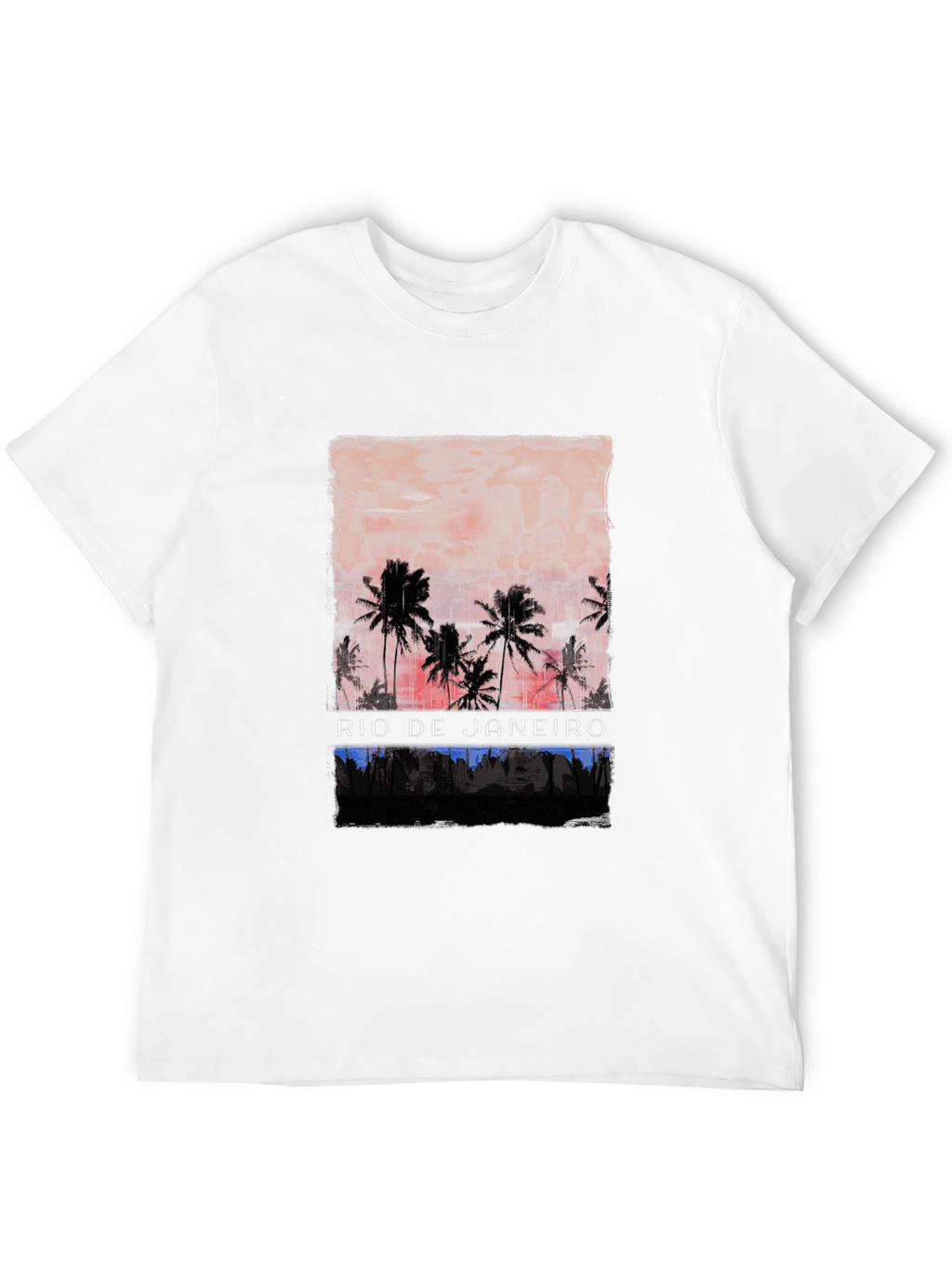 Rio de Janeiro Palm Tree Graphic T-Shirt