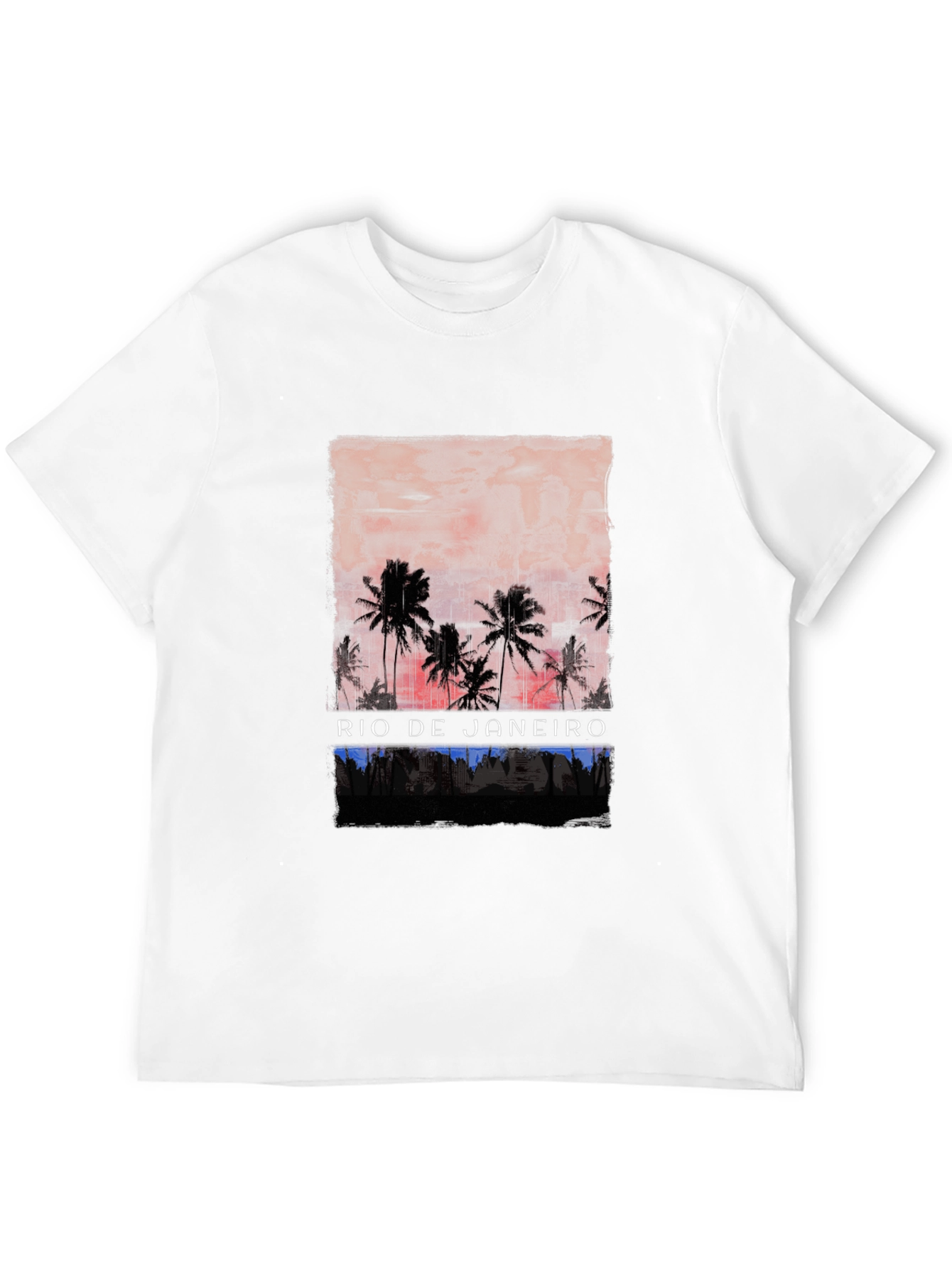 Rio de Janeiro Palm Tree Graphic T-Shirt