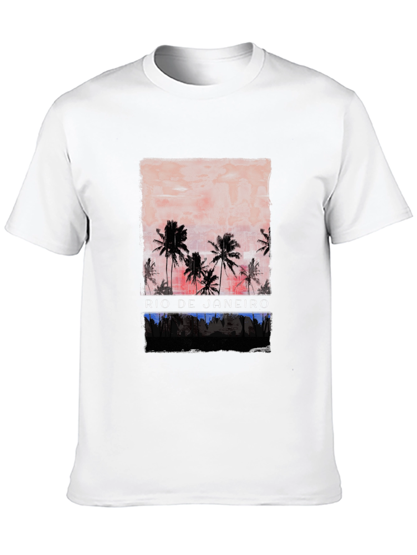 Rio de Janeiro Palm Tree Graphic T-Shirt