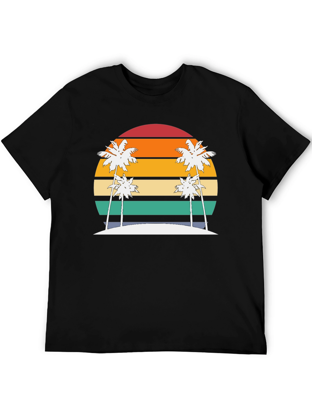 Retro Sunset Palm Tee