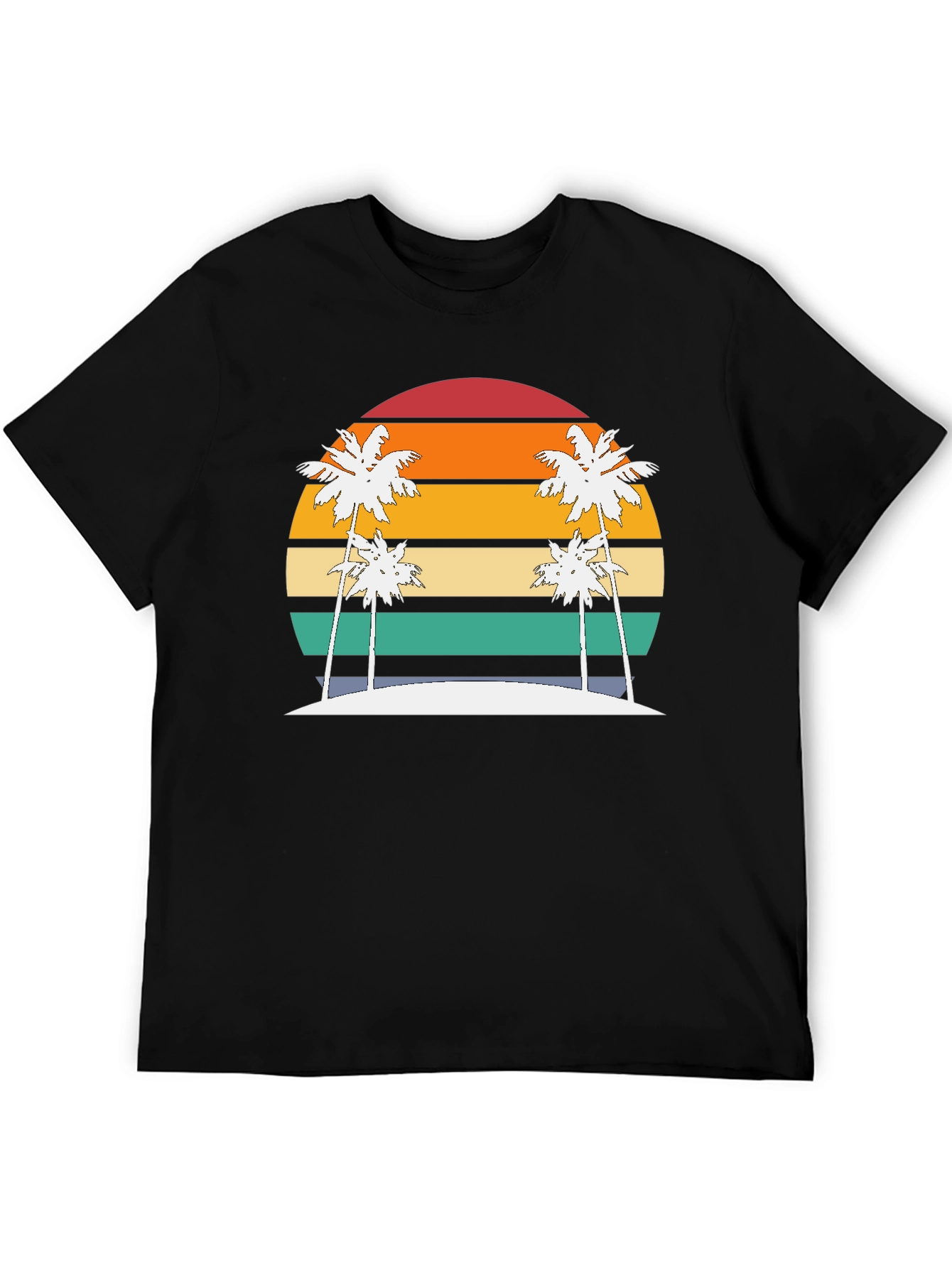 Retro Sunset Palm Tee