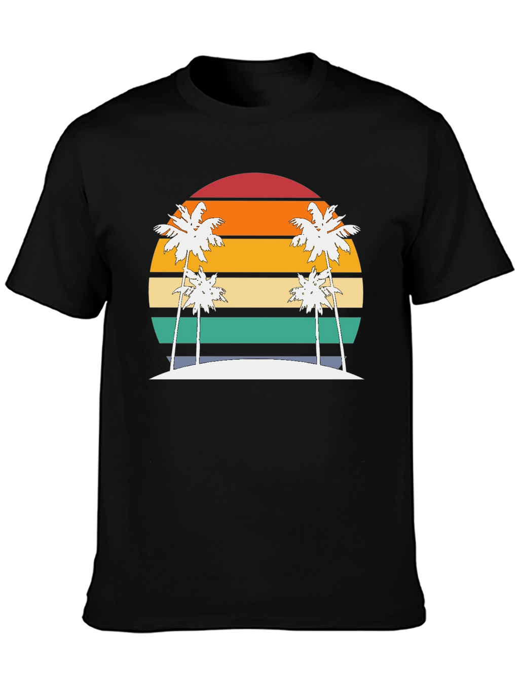 Retro Sunset Palm Tee
