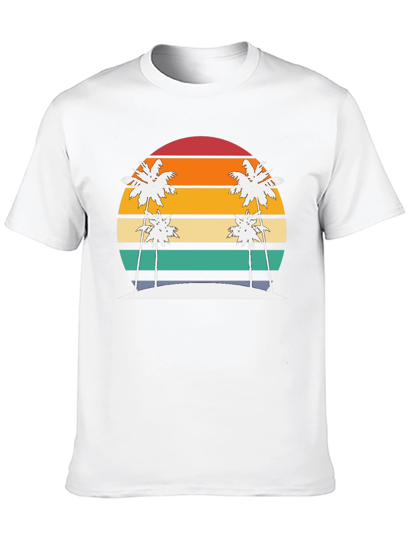 Retro Sunset Palm Tee