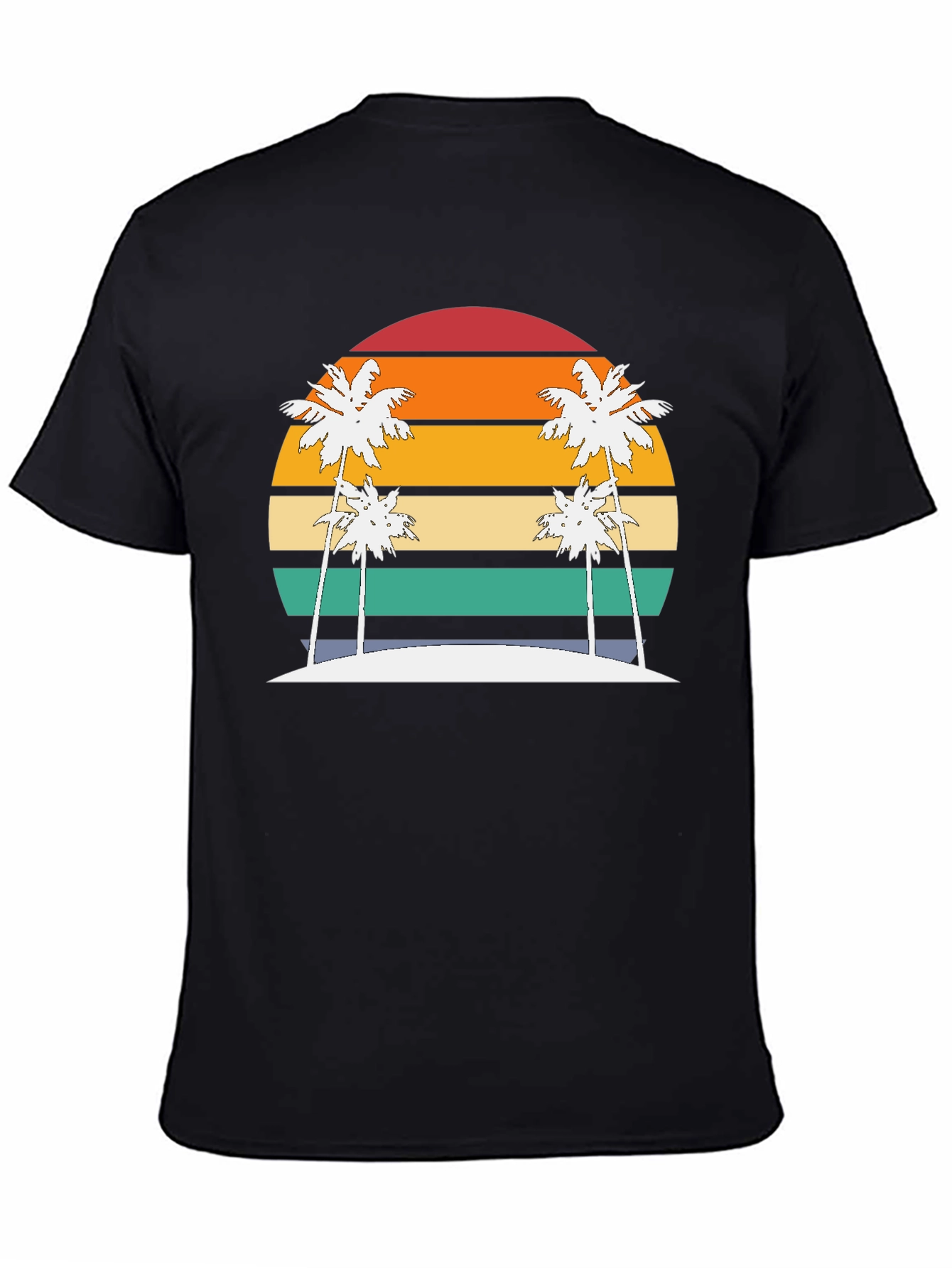 Retro Sunset Palm Tee