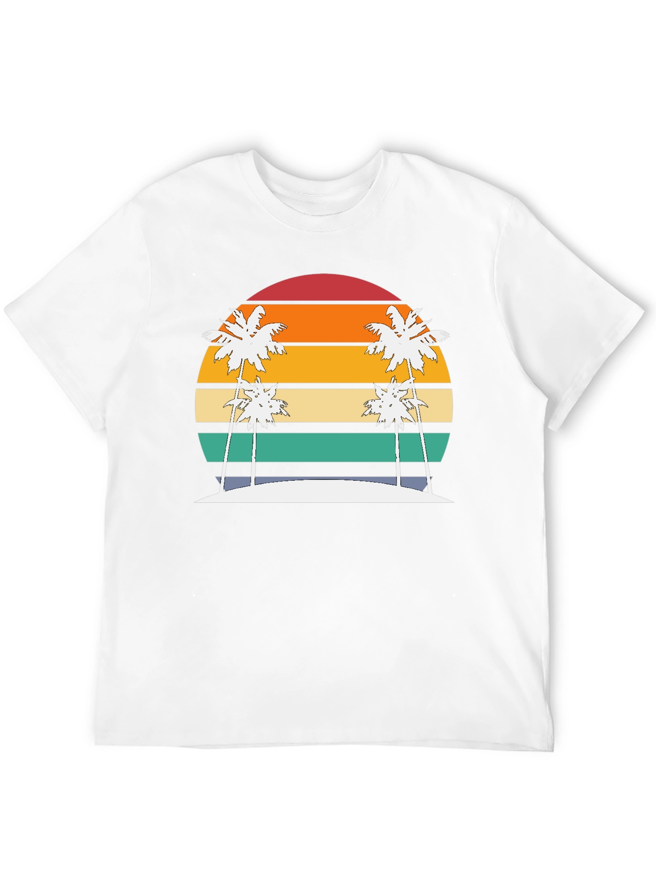 Retro Sunset Palm Tee