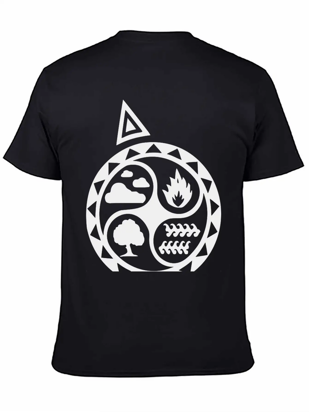 4 Elements Unisex Short Sleeve Soft Cotton T-Shirt – Casual Everyday Wear