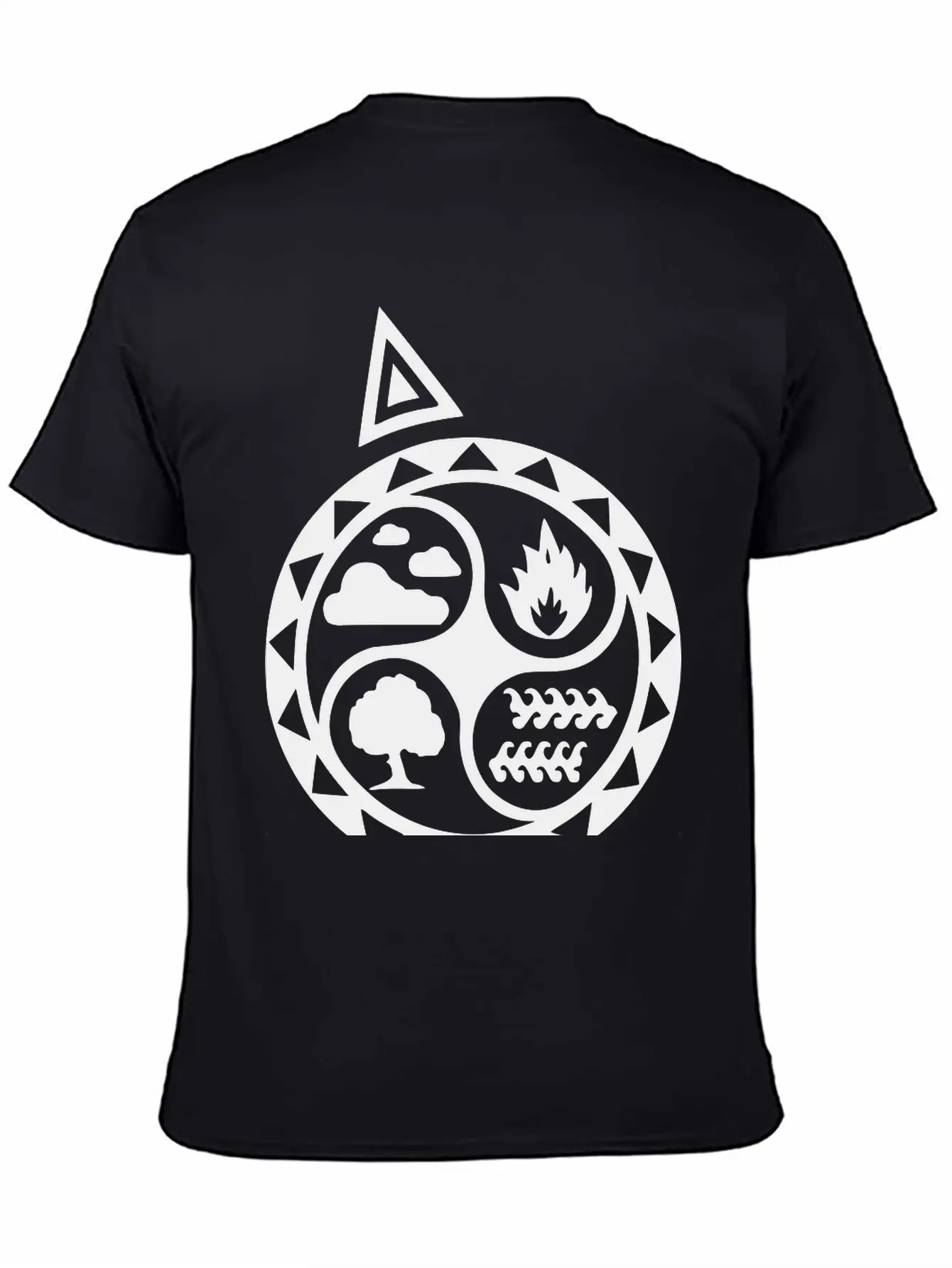 4 Elements Unisex Short Sleeve Soft Cotton T-Shirt – Casual Everyday Wear