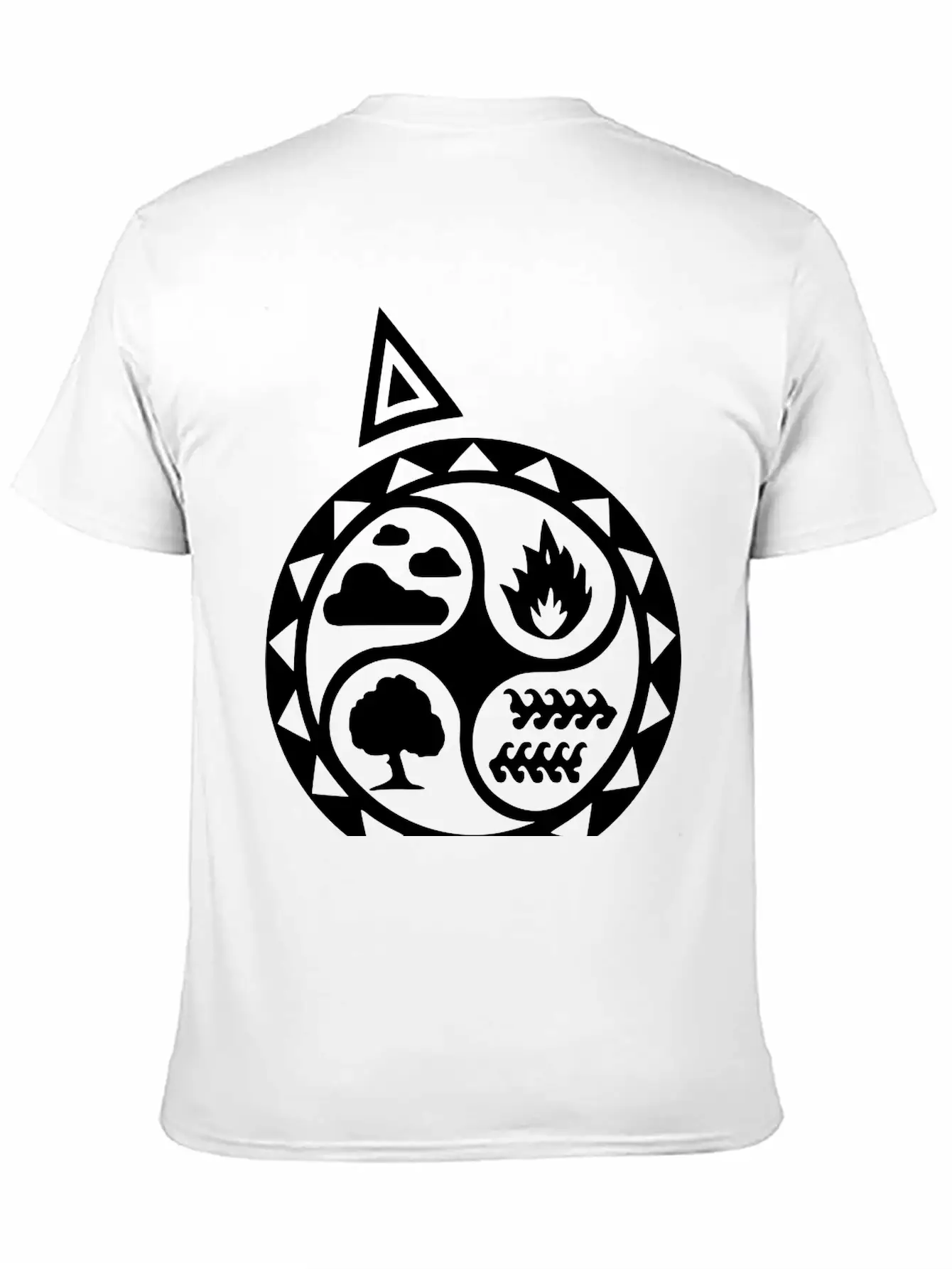 4 Elements Unisex Short Sleeve Soft Cotton T-Shirt – Casual Everyday Wear