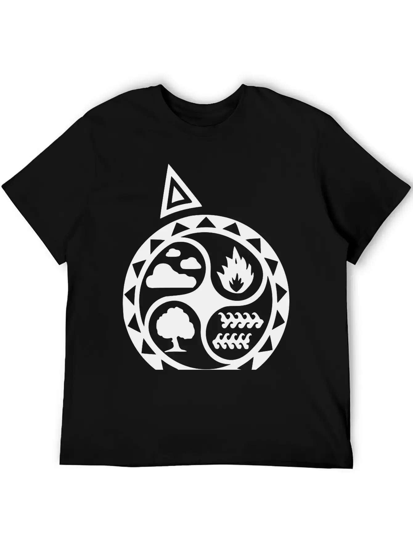 4 Elements Unisex Short Sleeve Soft Cotton T-Shirt – Casual Everyday Wear