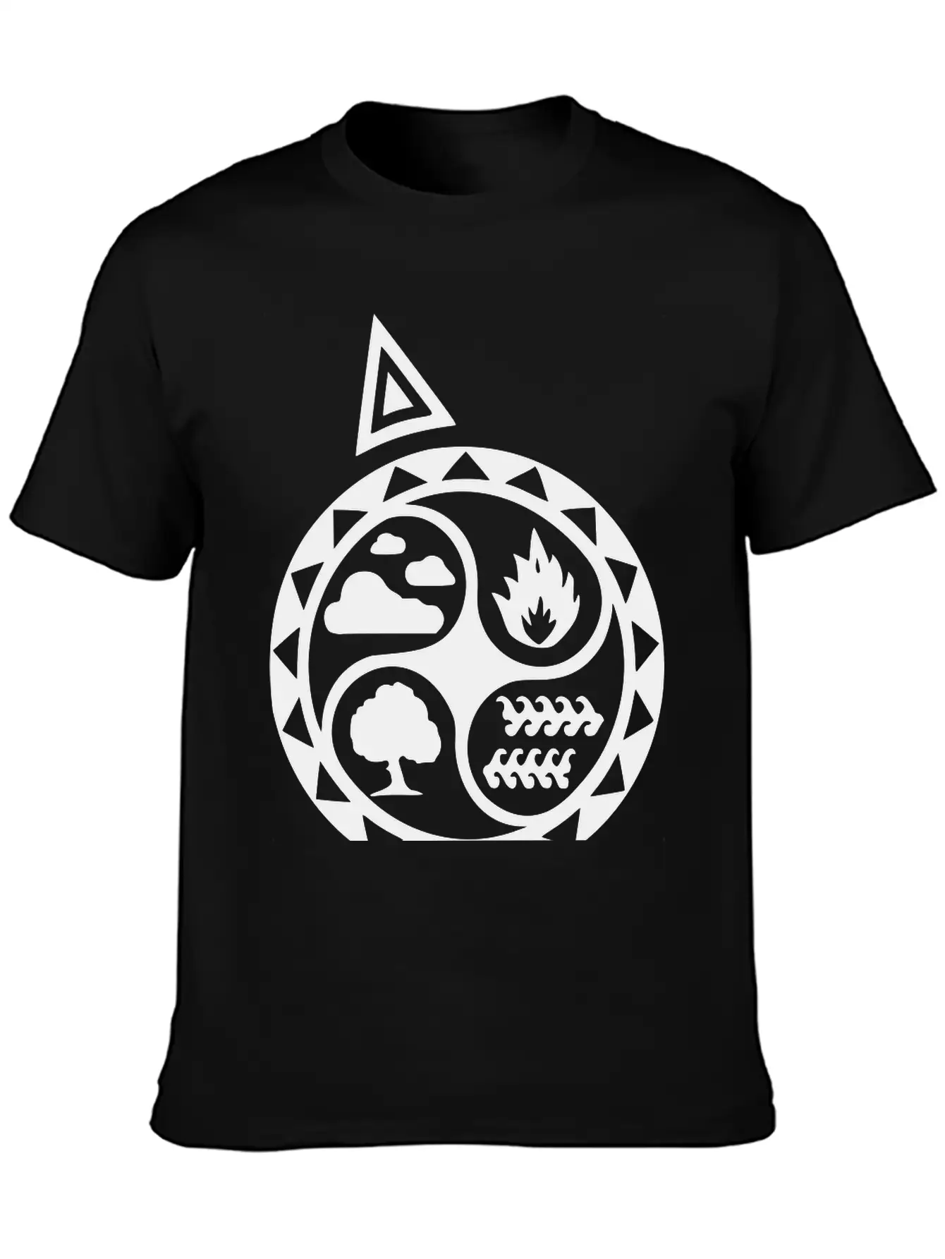 4 Elements Unisex Short Sleeve Soft Cotton T-Shirt – Casual Everyday Wear